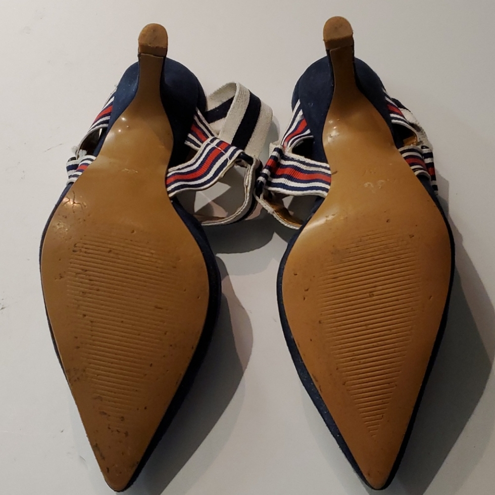 Jaggar Active Navy Sling Back Pumps - Picture 6 of 6